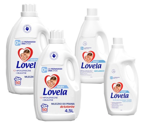 Lovela Baby белое молочко для стирки 2x 4,5 л + ЖИДКОСТЬ + ПЯТНОВЫВОДИТЕЛЬ
