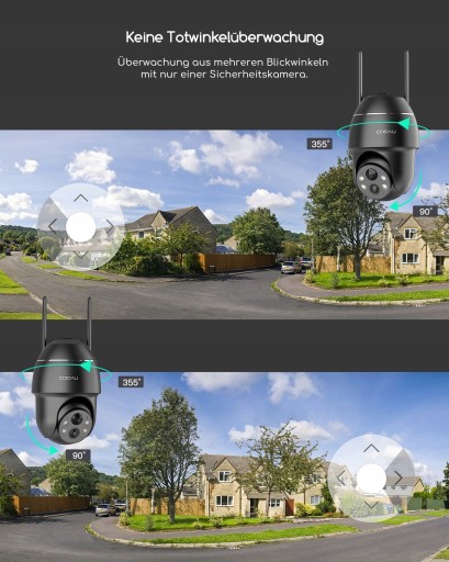 Уличная Wi-Fi камера 5 Мп UHD, батарейки