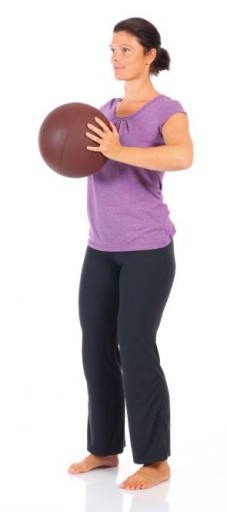 PIŁKA LEKARSKA REHABILITACYJNA TOGU 1,5 kg 28 cm