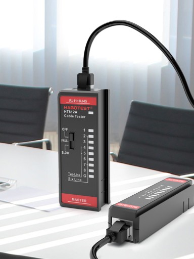 ТЕСТЕР КАБЕЛЕЙ ЛВС RJ11 RJ45 ПОИСК КАБЕЛЬНЫХ ПАР HABOTEST HT812