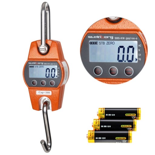 ВЕСЫ ДЛЯ ОХОТНИЧЬИХ КРЮКОВ ДЛЯ ОХОТНИКОВ КОММЕРЧЕСКИЕ SBS-KW-300/100-O LCD ДО 300КГ