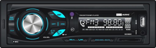 Автомобильная магнитола FM/USB/SD/RDS + пульт дистанционного управления M-465