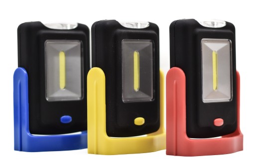 LATARKA WARSZTATOWA 3X LED COB MAGNES JASNA HAK