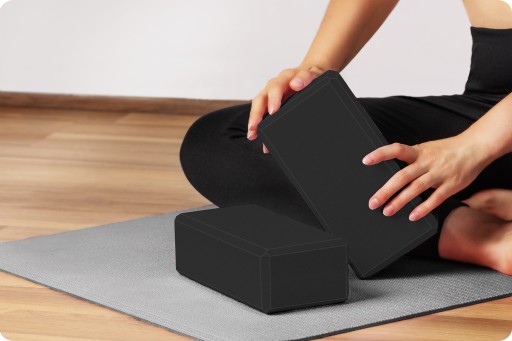 НАБОР YOGA CUBE БЛОК ДЛЯ ЗАНЯТИЙ ЙОГОЙ ПИЛАТЕС 2 шт.