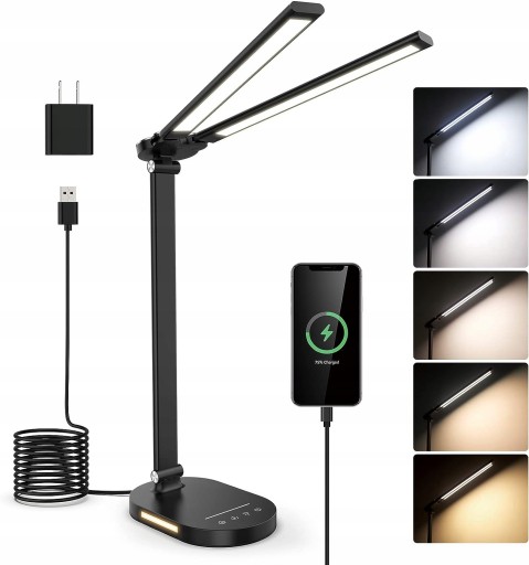 Lampka biurkowa czarny 13,81 W