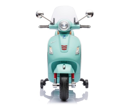 БИРЮЗОВЫЙ МОТОР VESPA GTS MILLY MALLY АККУМУЛЯТОРНЫЙ СКУТЕР МЯТНЫЙ МУЗЫКАЛЬНЫЙ СВЕТОДИОД