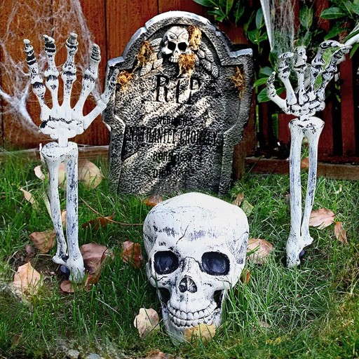 REKWIZYT DO SZKIELETU 3 SZT., DEKORACJE NA PRZYJĘCIA NA ZEWNĄTRZ, Z HORRORU