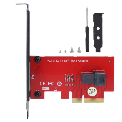 Конвертер карт SFF-8643 в PCI-E 4X с 1 слотом