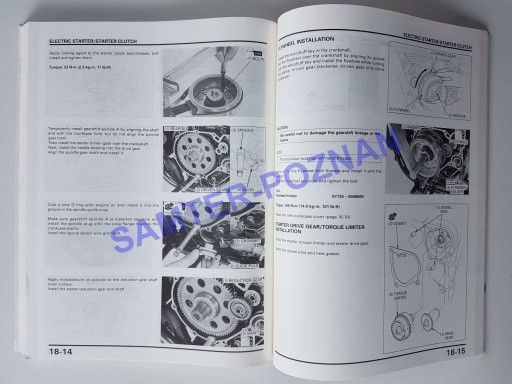 Honda XR 70 R - fabryczna instrukcja napraw 24h