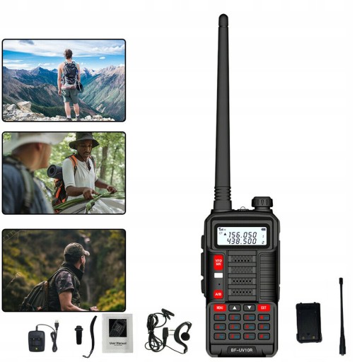 Рация Baofeng UV-10R 10 Вт 4800 мАч черная