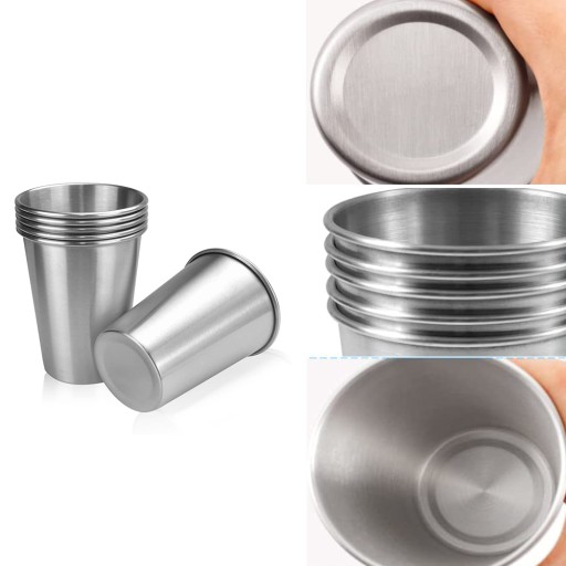 KUBEK DO PICIA ZE STALI NIERDZEWNEJ 230ML 6 SZT