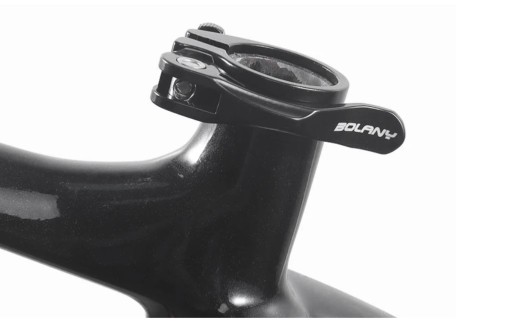 ZACISK SZTYCY ROWEROWEJ QUICK RELEASE ALUMINIUM 31.8MM - BOLANY - CZARNY