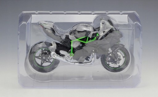 Модель мотоцикла KAWASAKI H2 R NINJA В МАСШТАБЕ 1:12