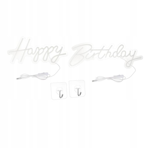 Персонализированный светодиод Neon Happy Birthday для лампы