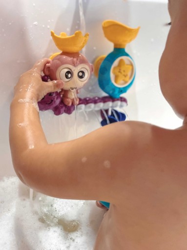 НАБОР ИГРУШЕК ДЛЯ ВАННЫ С ВОДОЙ ДЛЯ ВАННЫ Обезьяны + ЧАШКА ДЛЯ ДЕТСКОГО ВУПИ