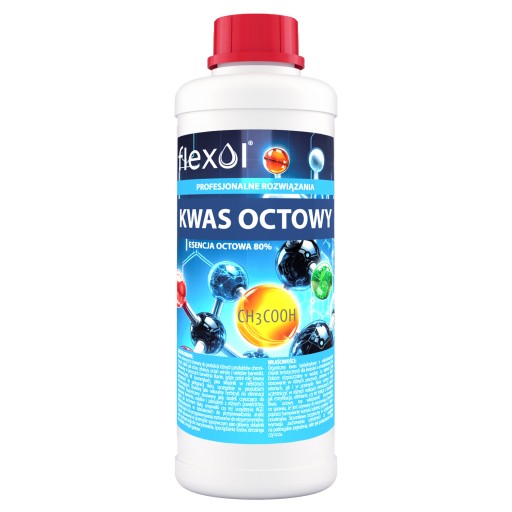 Kwas octowy 1l ESENCJA OCTOWA 80% 1L czysty
