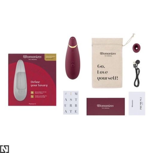 Стимулятор клитора Womanizer Premium 2 Bordeaux