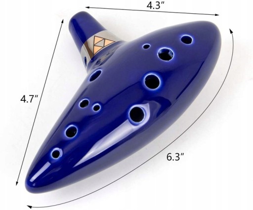 OCARINA ZELDA ОРИГИНАЛЬНЫЙ ФАРФОР 12 ОТВЕРСТИЙ ALTO C