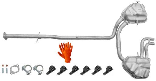 MINI COPER S 1.6 (2002-2006) ВЫХЛОПНАЯ СИСТЕМА