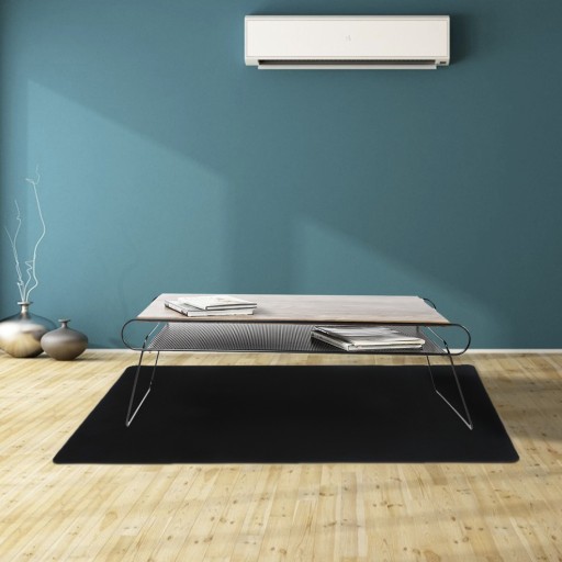 Mata ochronna pod krzesło 90x130cm RUHHY - czarna