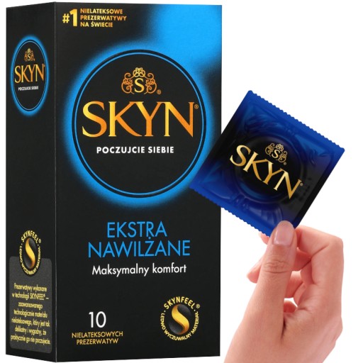 Презервативы UNIMIL SKYN ЭКСТРА УВЛАЖНЕННЫЕ Extra Slip 10s, без латекса