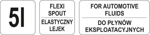 НАПОЛНИТЕЛЬ WORKSHOP 5Л, МАТЕРИАЛ ПЭ, 06985 YATO