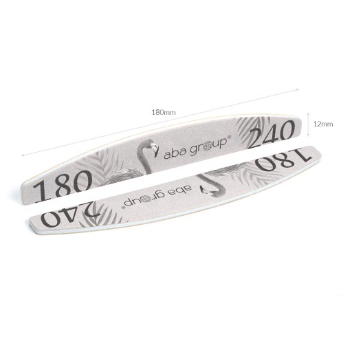 Пилочка для ногтей 180/240 Boat Crescent Standard Foil Aba Group 100 шт.