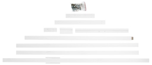 БУК, БЕЛАЯ ДЕРЕВЯННАЯ EASILA НА ТРЕХ НОЖКАХ, 177 СМ
