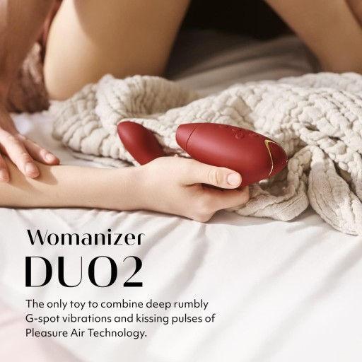 СОСУЩИЙ ВИБРАТОР WOMANIZER DUO 2 ВИБРАЦИОННАЯ ЭРОТИЧЕСКАЯ ИГРУШКА 14 УРОВНЕЙ