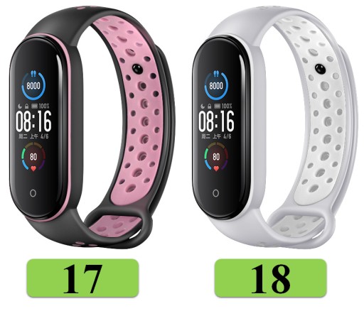 РЕМЕШОК-БРАСЛЕТ ДЛЯ XIAOMI MI BAND 5/6/7 21 МЕГА ЦВЕТ