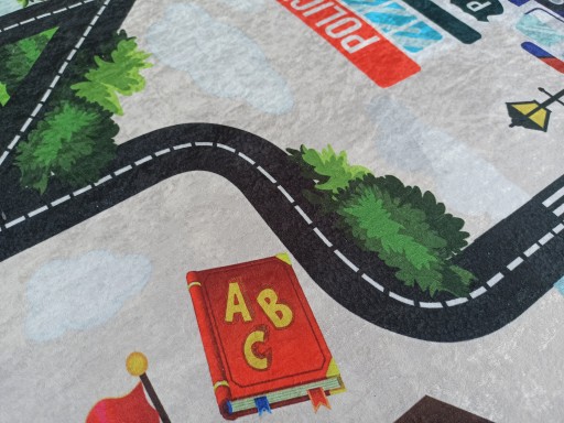 DYWAN PUFFY 574 MIASTO ULICE DROGI 160X230 cm CARS