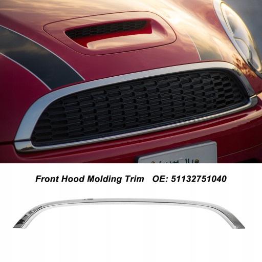 MINI Cooper хромированная декоративная планка капота R56