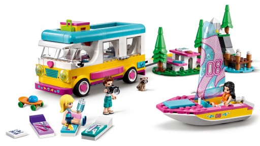 LEGO FRIENDS CAMERA CAMPER ПАРУСНАЯ ЛОДКА ДЛЯ КЕМПИНГА 41681