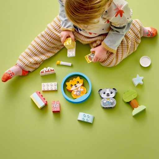 Блоки DUPLO 10977 Мой первый щенок и котенок