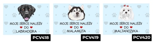 ТАРЕЛКА ПВХ СИНЯЯ 22Х15СМ МОЕ СЕРДЦЕ ПРИНАДЛЕЖИТ МАЛЬТИЙСКОМУ ПОДАРКУ WZ