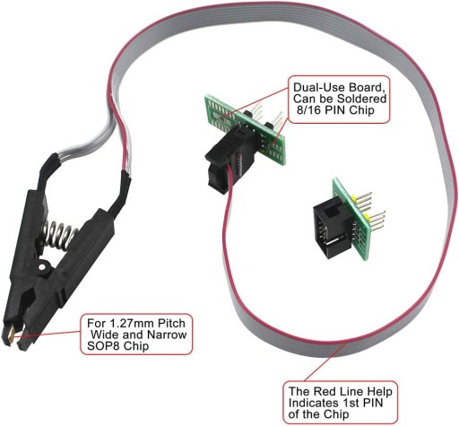 KeeYees SOIC8 SOP8 TestClip для программатора EEPROM