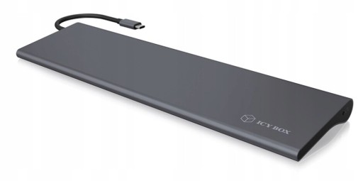 Док-станция Icy Box USB-C — USB-C VGA DisplayPort HDMI LAN USB SD 100 Вт