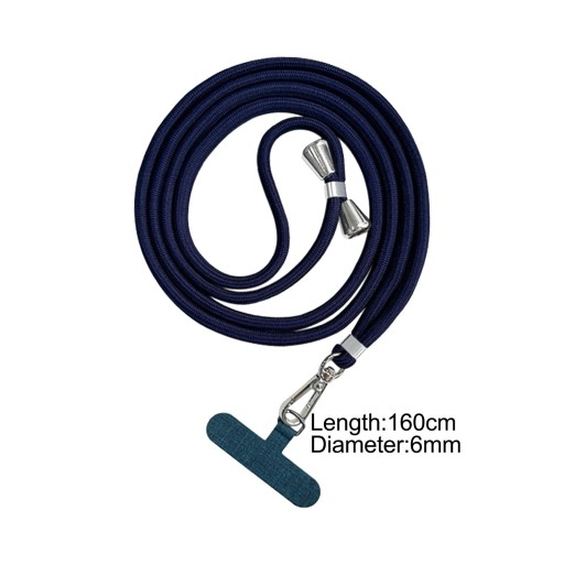 Темно-синий ремешок для телефона через плечо Safety Tether