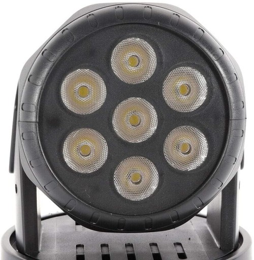 Мобильная светодиодная головка 7X 10 Вт RGBW DMX512 со стробоскопом, пульт дистанционного управления, удобный