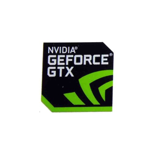 Наклейка NVIDIA GEFORCE GTX 18x18 мм [296]