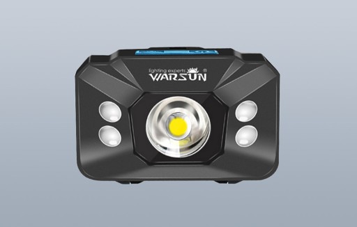 Warsun Lampa Latarka Czołowa Czołówka Wodoodporna Lampka Na Głowę Usb 500lm