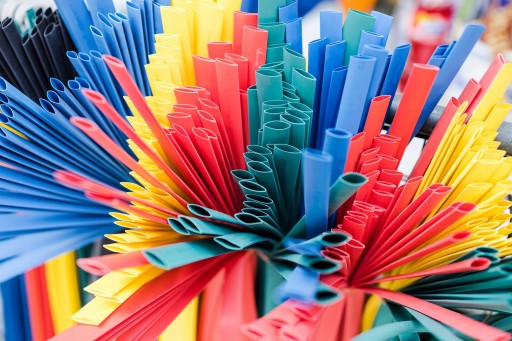 Rurka koszulka termokurczliwa 25,4/12,7 żółta 1m