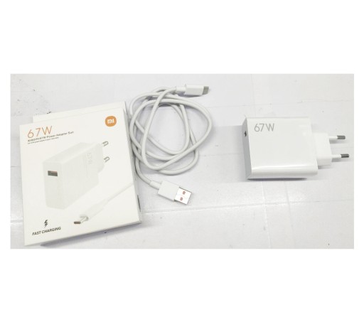 БЫСТРОЕ ЗАРЯДНОЕ УСТРОЙСТВО USB 67 Вт, 11 В, 6,1 А С КАБЕЛЯМИ USB-C ДЛИНОЙ 1 М