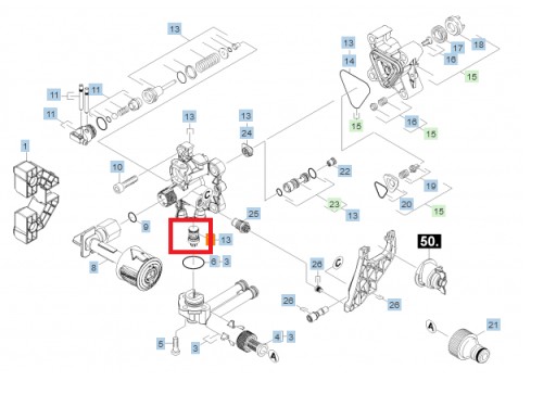 KARCHER перепускной клапан K 4 K 5 FC K 5,55