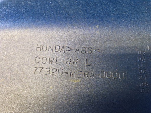 HONDA CBF 600 S 2004, задний обтекатель левый