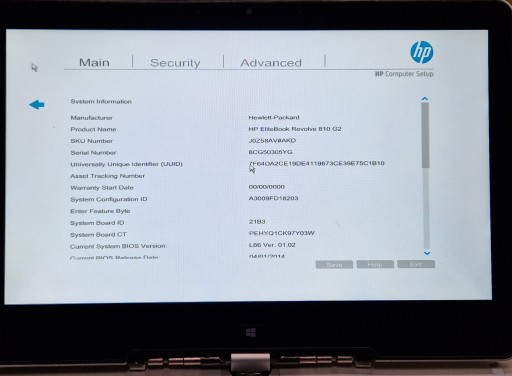 HP Elitebook Revolve 810 G2 корпус процессор i5