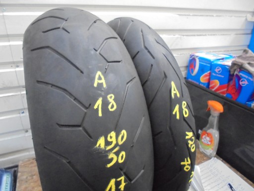 2 шт. PIRELLI ROSSO 2 шины 190/50ZR17 120/70ZR17