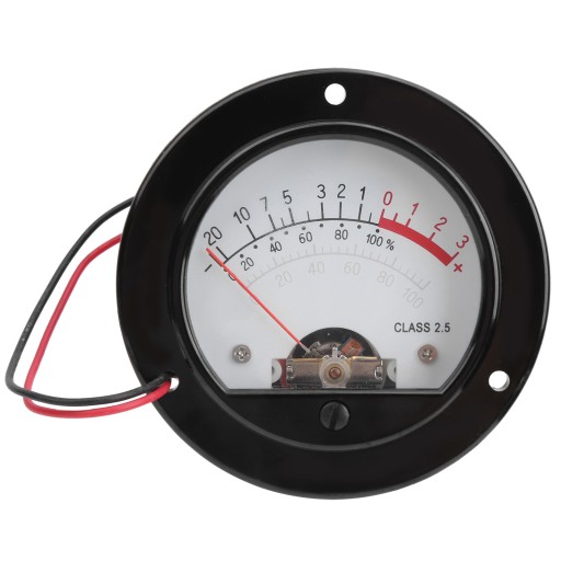 Круглый индикатор VU Meter в стиле ретро