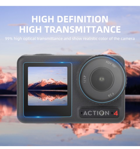 ЗАЩИТНОЕ СТЕКЛО ЭКРАНА ДЛЯ DJI ACTION 4