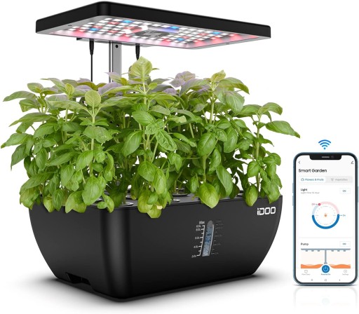 iDOO Wi-Fi гидропонная система выращивания SMART GARDEN интеллектуальный цветочный горшок